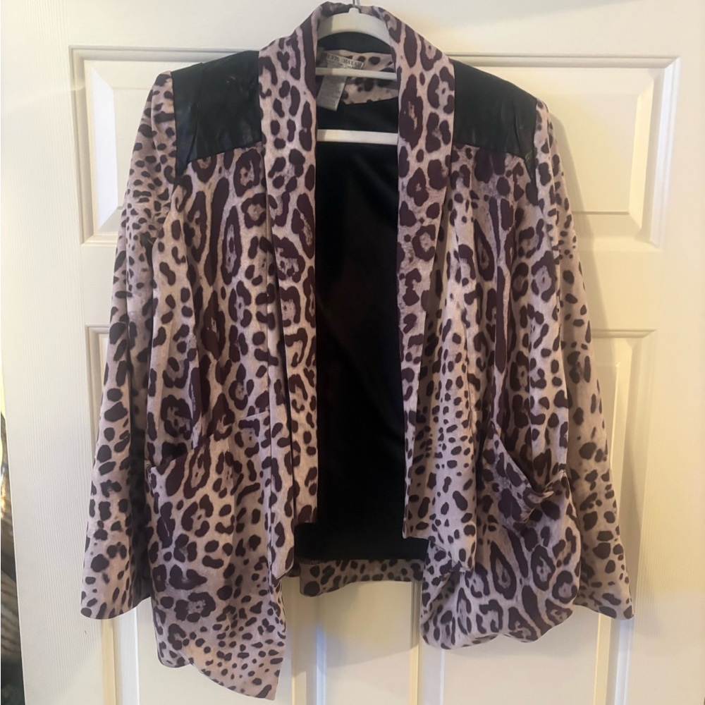 Chic Leopard Print Women's Blazer